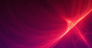 Arka plan hatları eğrileri ve parçacıklar Kırmızı Sarı