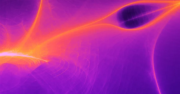 抽象背景线条曲线和粒子蓝色红色紫色 — 图库照片