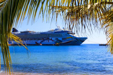 Yakınındaki Coxen delik koyunda demirledi gemi cruise