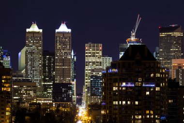 Gece sonbahar Calgary Kanada