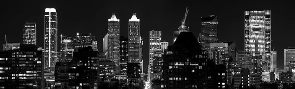 Calgary på natten Kanada — Stockfoto