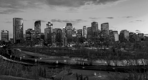 Stadt glühen - Calgary canada — Stockfoto