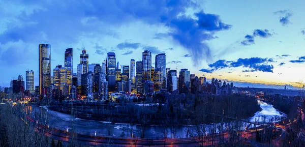 City Glow - Calgary Канада — стоковое фото