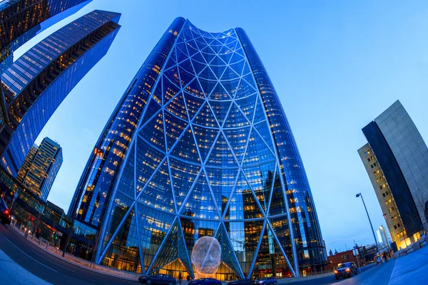 De toren van de boog in Calgary, Alberta Canada. — Stockfoto
