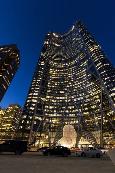 De toren van de boog in Calgary, Alberta Canada. — Stockfoto