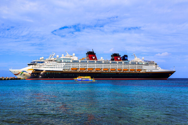 NCL Dawn & Disney Magic at Cozumel port.