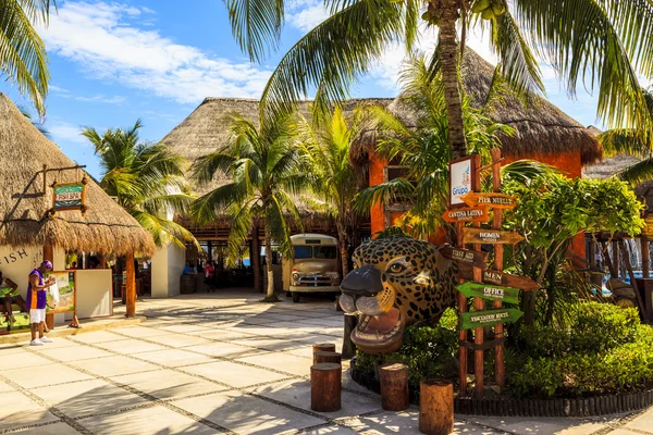 Costa Maya Cruise Ship Terminal & Resorts — Stock Photo, Image