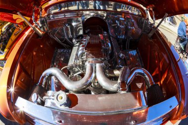 Vintage arabalar Haritayı nehir klasik 