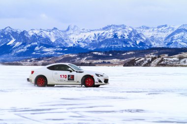 Car Racing On Ice clipart