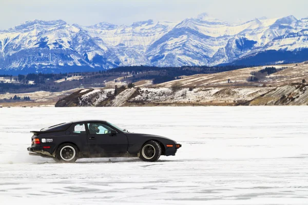 Course de voiture sur glace — Photo