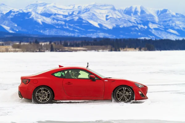 Auto da corsa su ghiaccio — Foto Stock