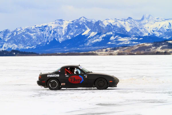 Car Racing på is — Stockfoto