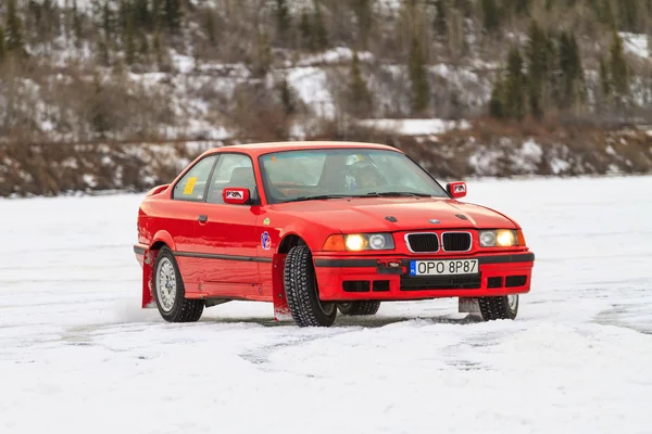 Car Racing On Ice — Stock Photo, Image