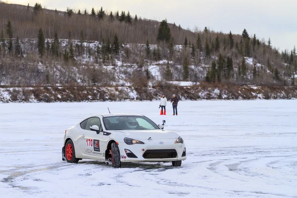 Car Racing på is — Stockfoto