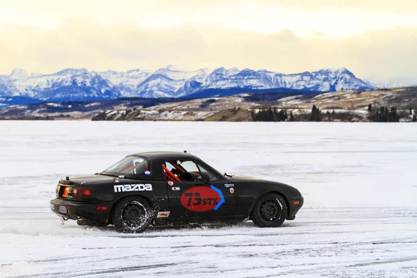 Car Racing On Ice — Stock Photo, Image