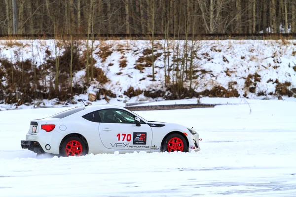 Car Racing på is — Stockfoto