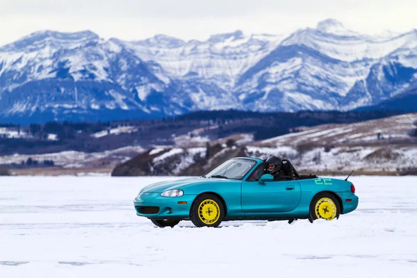 Car Racing On Ice — Stock Photo, Image