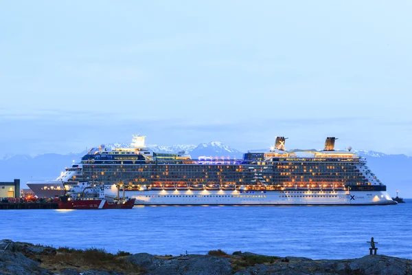 Cruise Ships In Victoria Harbor Canada — Stock Photo, Image