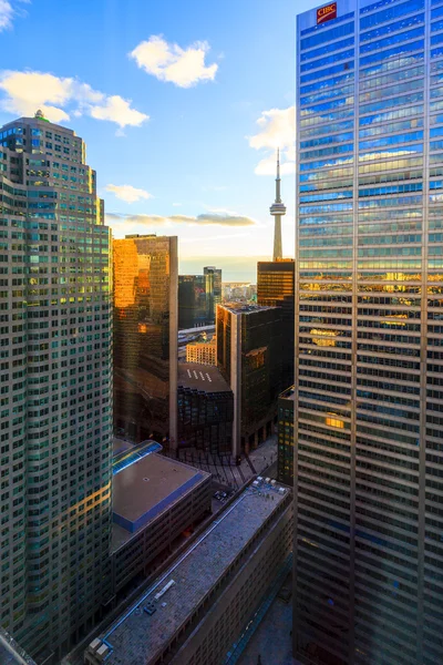 Odrazy ve městě Toronto — Stock fotografie