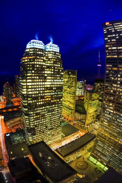 Centro Toronto di notte — Foto Stock