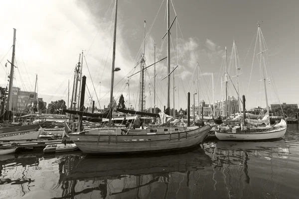 Barcos clásicos en Victoria Harbor — Foto de Stock