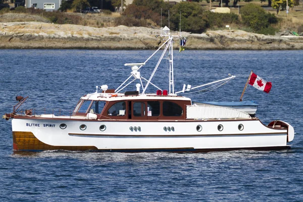 Hermosos barcos clásicos en el Festival de Victoria — Foto de Stock