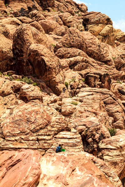 Large Rocks  Against Blue  Sky — Stock Photo, Image