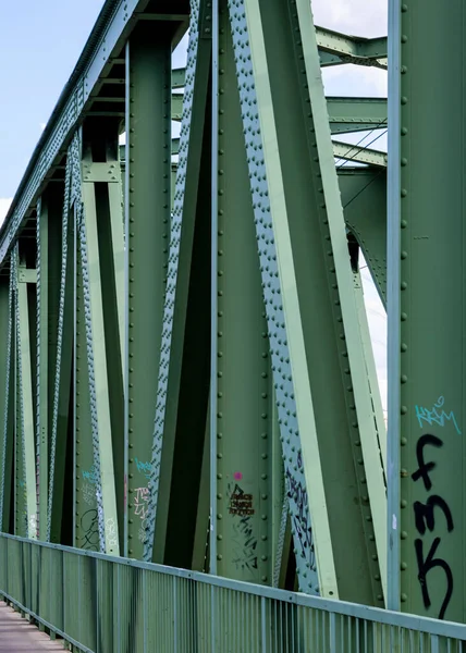 Puente Ferroviario Través Del Río —  Fotos de Stock