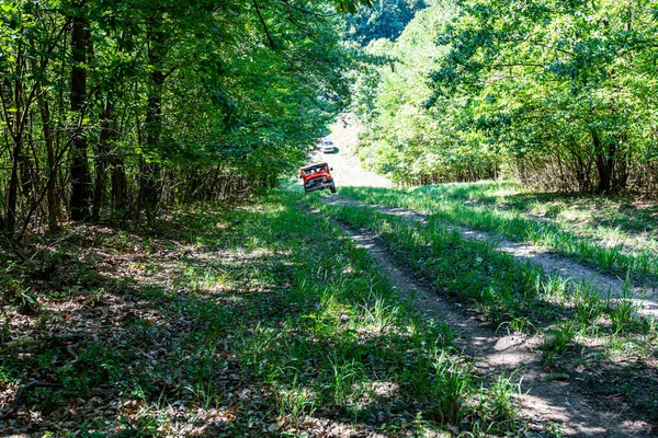 Hongrie Chaîne Montagnes Matra Sept 2020 Différents Véhicules Roues Motrices — Photo