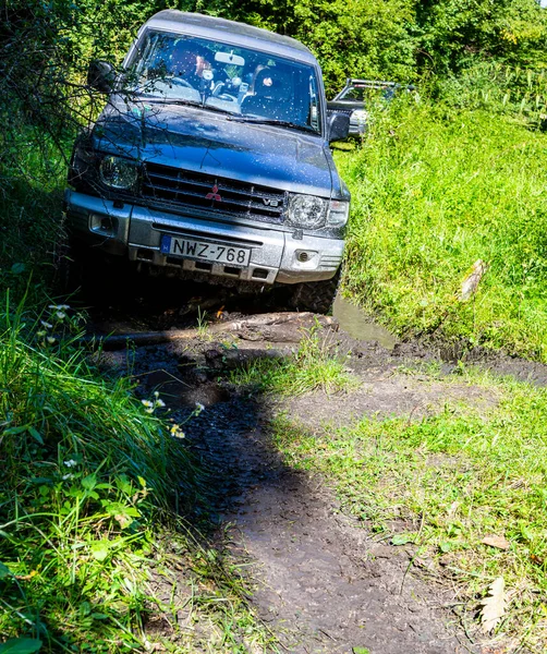 Hungary Matra Mountain Range Sept 2020 Different Wheel Drive Vehicles — Stock Photo, Image