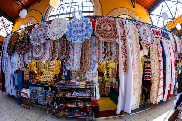 Budapeste Hungria Maio 2018 Interior Grand Market Hall Great Market — Fotografia de Stock