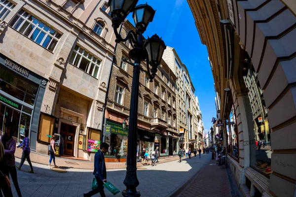 Budapest Ungarisch April 2019 Touristen Und Besucher Auf Der Berühmten — Stockfoto