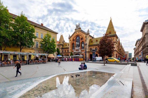 Budapeste Hungria Maio 2018 Grand Market Hall Great Market Hall — Fotografia de Stock