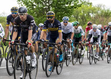 Macaristan 12 Mayıs 2021: Siofok ve Kaposvar arasındaki Birinci Aşama sırasında Novo Nordisk (ABD) Takımı. 