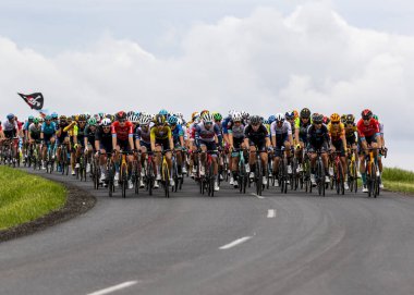  Macaristan 12 Mayıs 2021: Birinci aşama sırasında Siofok ve Kaposvar arasında yolculuk. 