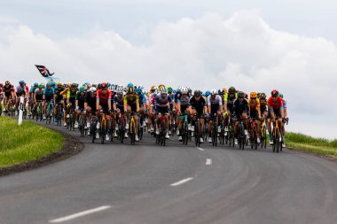  Macaristan 12 Mayıs 2021: Birinci aşama sırasında Siofok ve Kaposvar arasında yolculuk. 