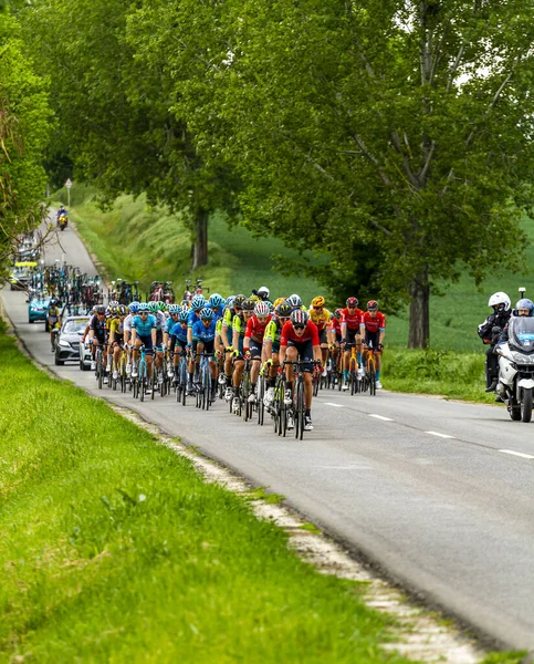 Hungría 2021 Vini Zabu Equipos Ciclismo Negro Amarillo Etapa Entre — Foto de Stock