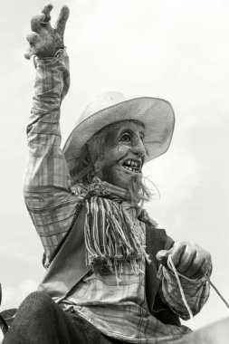 Victoria Kanada - 22 Mayıs 17: Douglas Caddesi boyunca Victoria Günü Geçit Töreni 'ni bekleyen bir şamandırada 