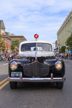 Victoria Canada - 22 Mayıs 17: Victoria 'nın en büyük geçit töreni ve Kanada ve ABD' den 100.000 'den fazla insan.
