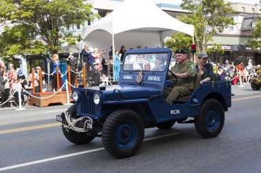 Victoria Canada - 22 Mayıs 17: Victoria 'nın en büyük geçit töreni ve Kanada ve ABD' den 100.000 'den fazla insan.