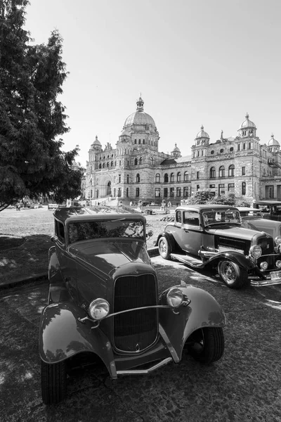 Victoria Canada Aug 2017 Экзотические Импортные Автомобили Представлены Ежегодном Автосалоне — стоковое фото