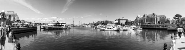 Victoria Canada Вересня 2017 Inner Harbor Panorama — стокове фото