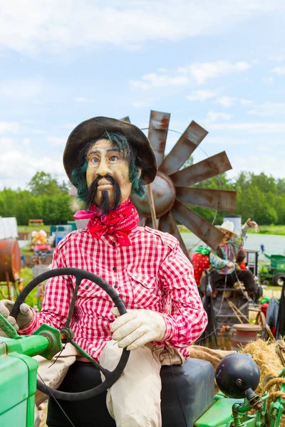 Victoria Canada Mei Een Boer Marionet Een Praalwagen Afwachting Van — Stockfoto