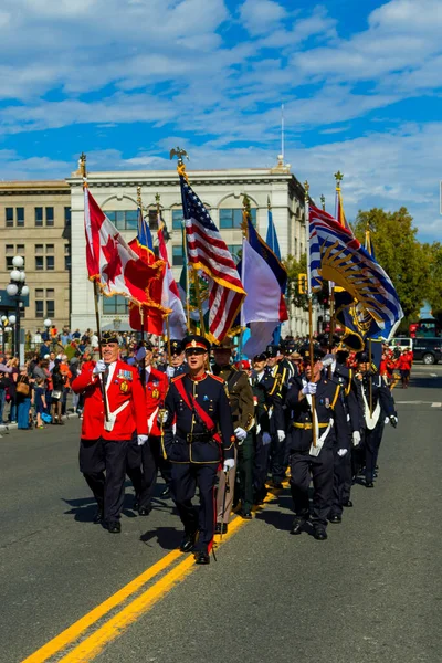 September 2017 British Columbia Law Enforcement Memorial Service Annual March — ストック写真