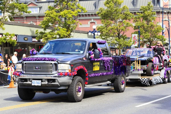 Victoria Canada May Victoria Largest Parade Attracting Well 100 000 — Stock Photo, Image