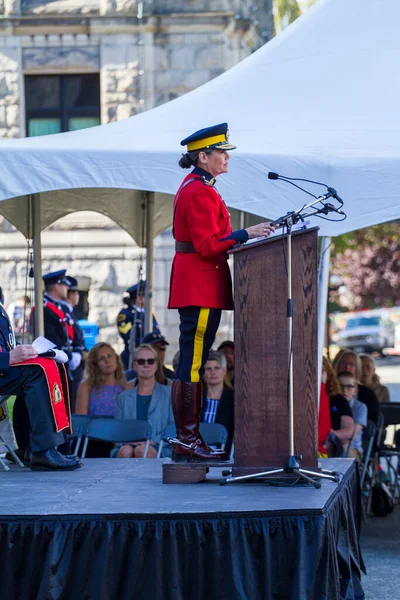 September 2017 British Columbia Law Enforcement Memorial Service Annual March — ストック写真