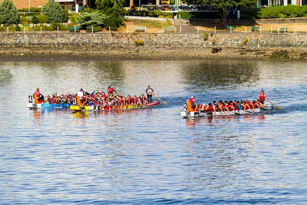 Victoria Canada Aug Щорічний Фестиваль Човнів Вікторія Дракон Одне Найбільш — стокове фото