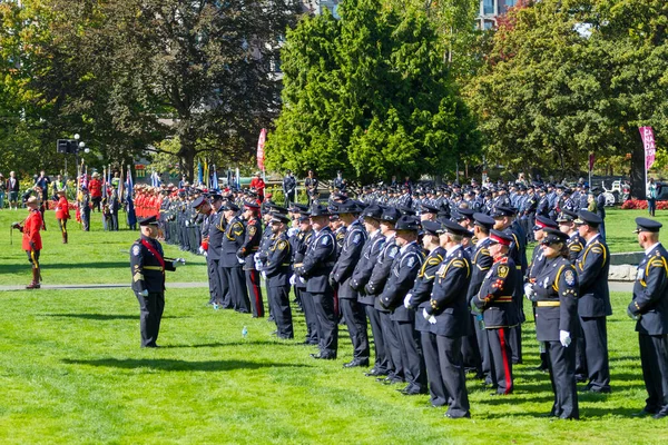 Septiembre 2017 Marcha Anual Del Servicio Conmemorativo Aplicación Ley Columbia — Foto de Stock