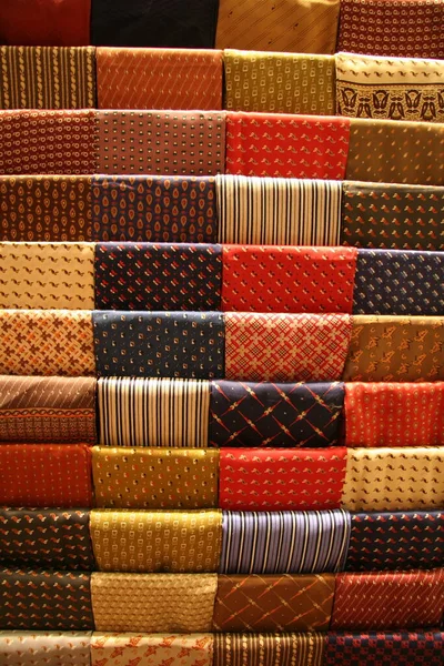 Assorted Silk Ties Close View — Stock Photo, Image