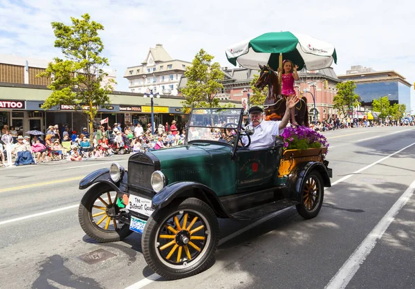 Victoria Canadá Mayo Desfile Más Grande Victoria Que Atrae Más — Foto de Stock